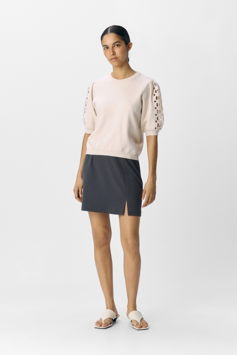 Object objyuki s/s re knit pullover noos